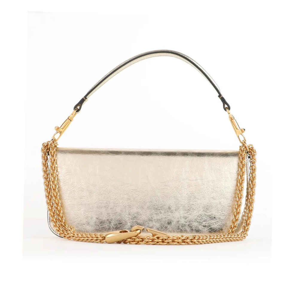 Valentino Locò Silver Sling Bag-1