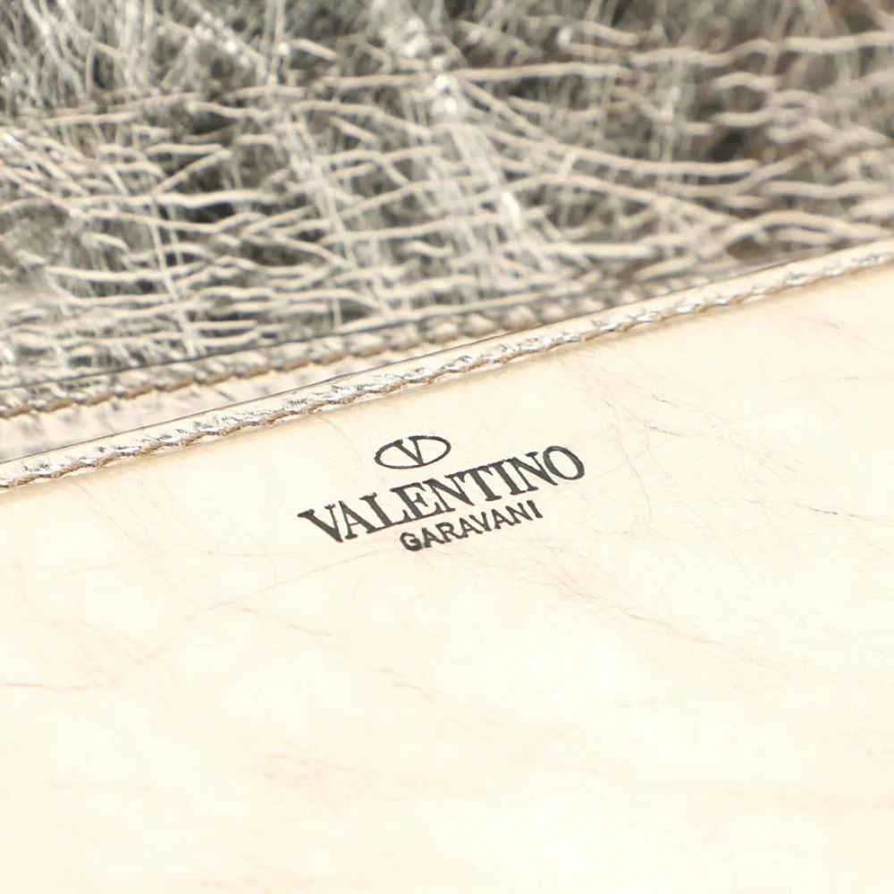 Valentino Locò Silver Sling Bag-4