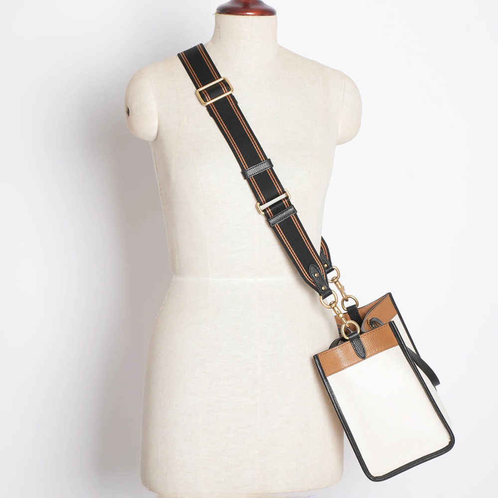 Coach Field White & Brown Tote Bag-4