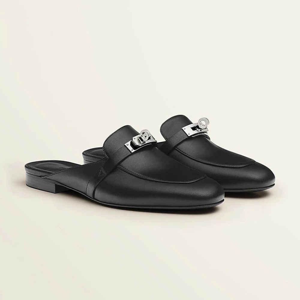 Hermès Oz Black Sandal-1
