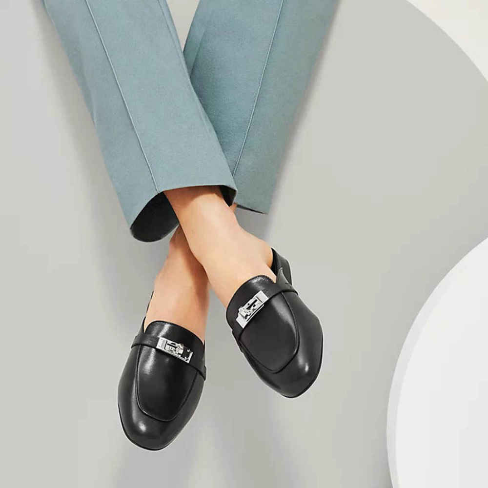 Hermès Oz Black Sandal-4