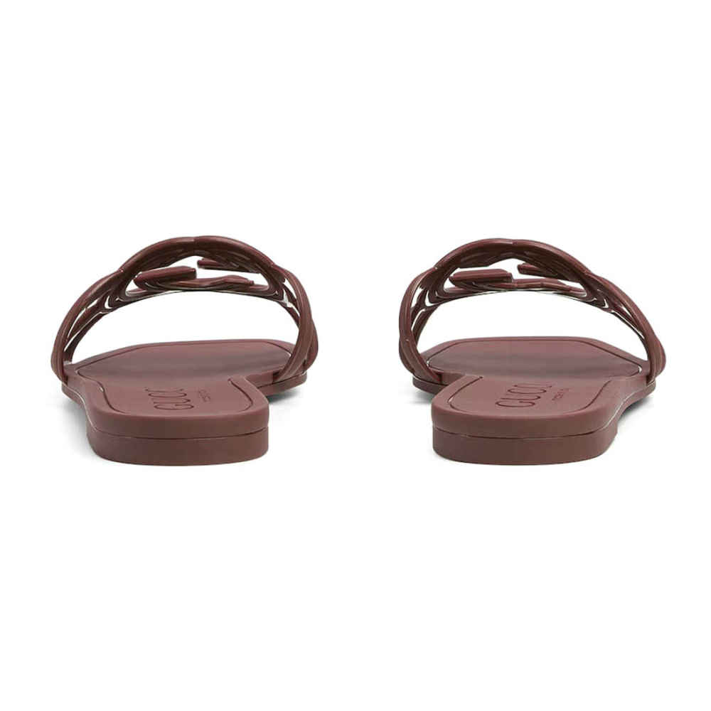 Gucci Brown Women's Interlocking G slide sandal-3