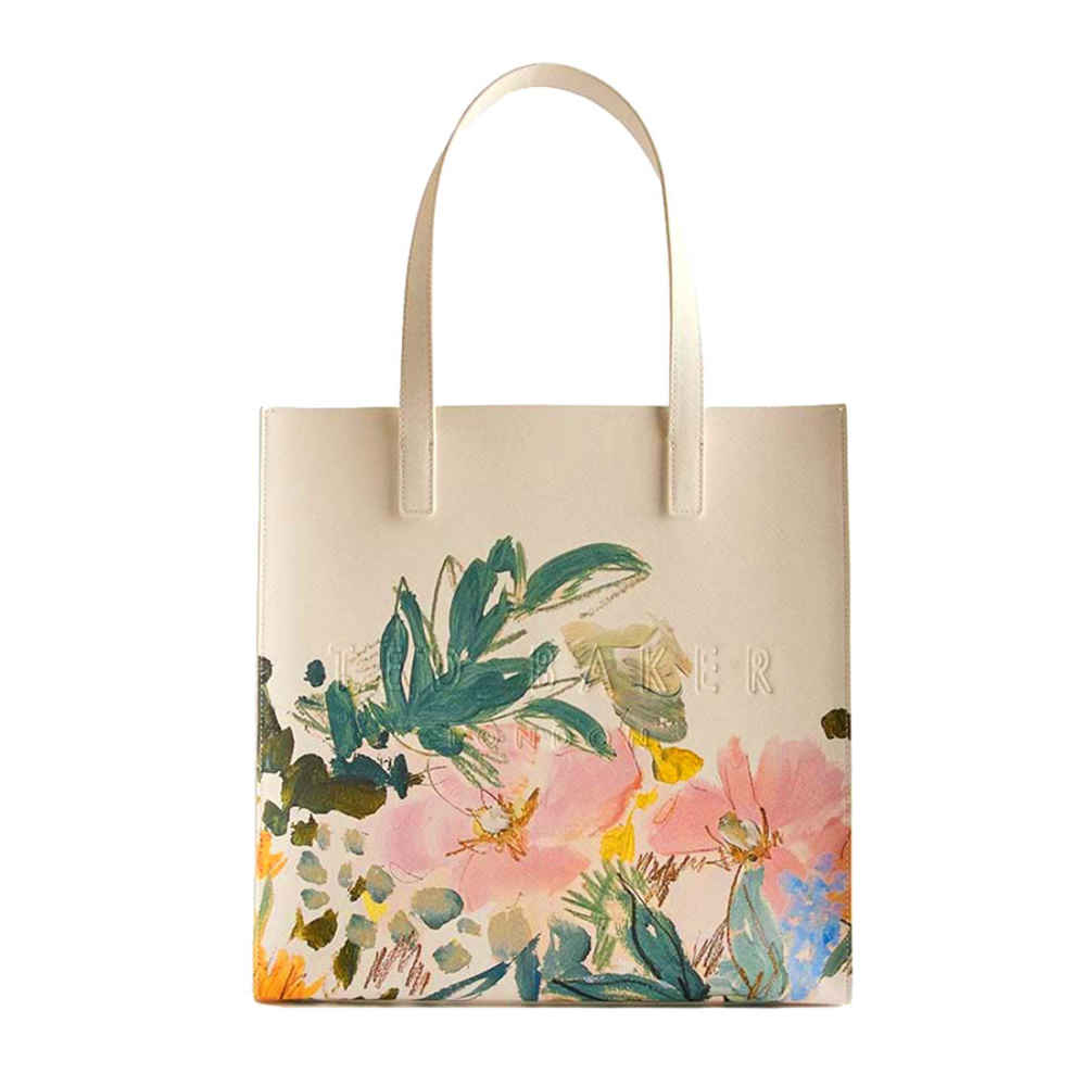 Ted Baker Printed Leather Oversized Shopper Tote Bag with Applique-thumb-0