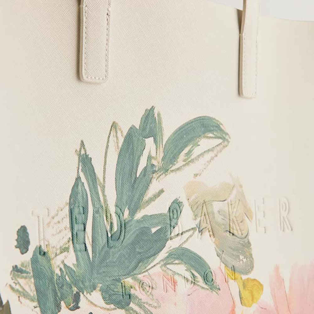 Ted Baker Printed Leather Oversized Shopper Tote Bag with Applique-thumb-2