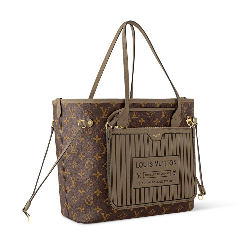 Louis Vuitton Monogram Pochette Metis East West Beige & Brown Bag-thumb-0