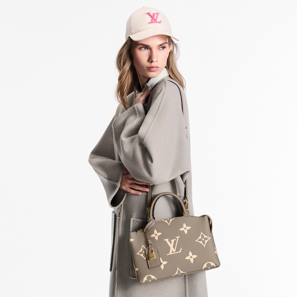 Louis Vuitton Montaigne Beige Leather Bag-thumb-5
