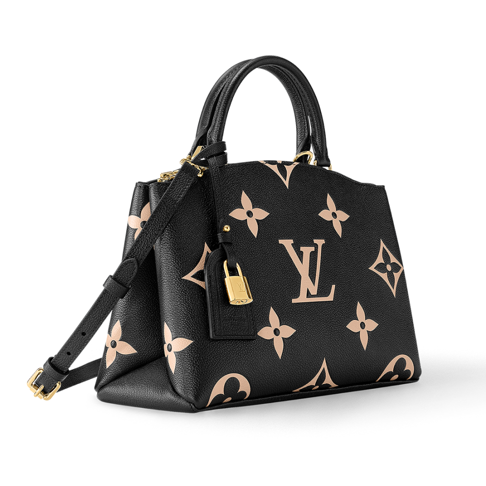 Louis Vuitton Montaigne Black Leather Bag-1