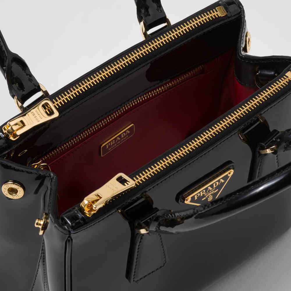 Prada Galleria Saffiano Black Handbag-thumb-4