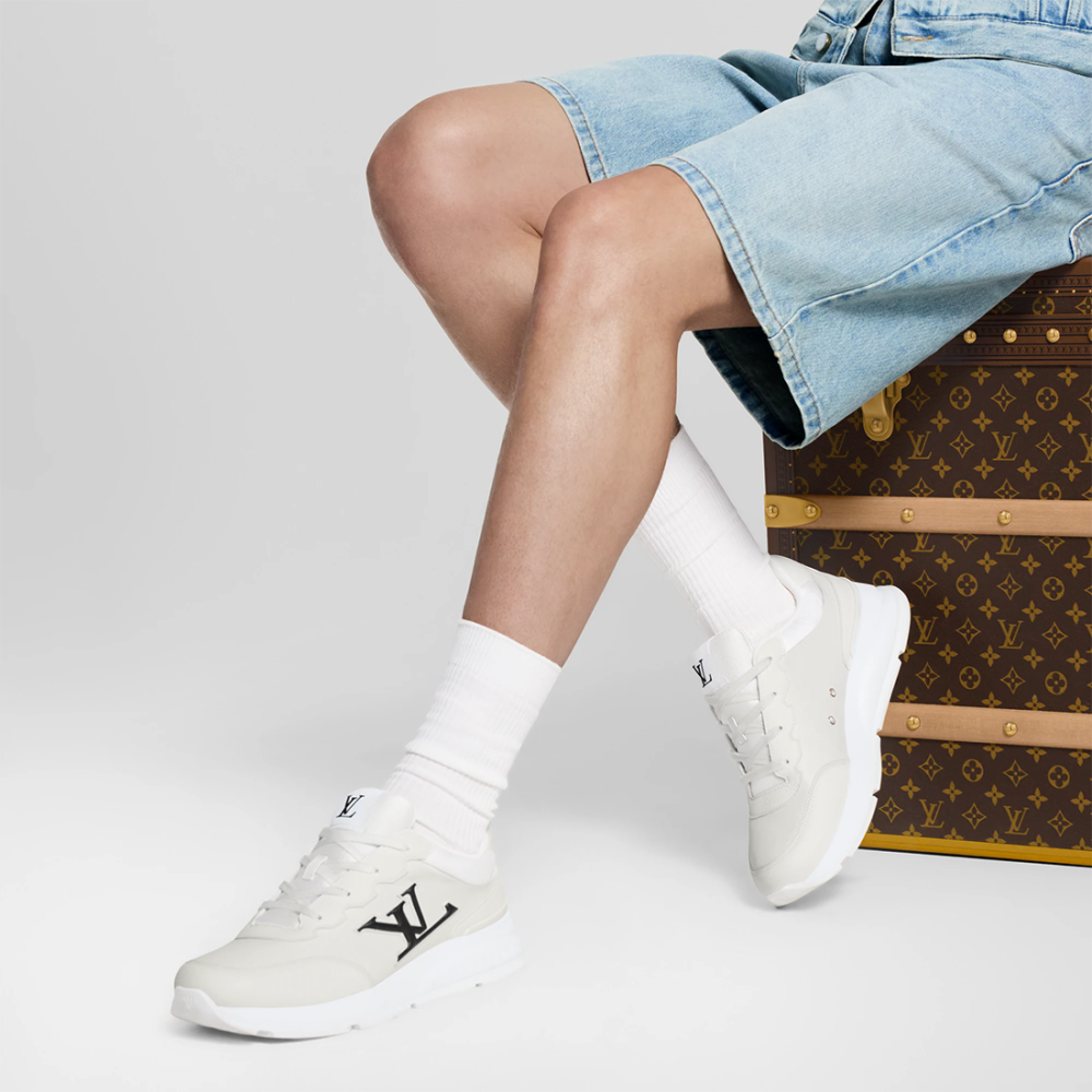 Louis Vuitton White Premium Quality Sneakers-thumb-5