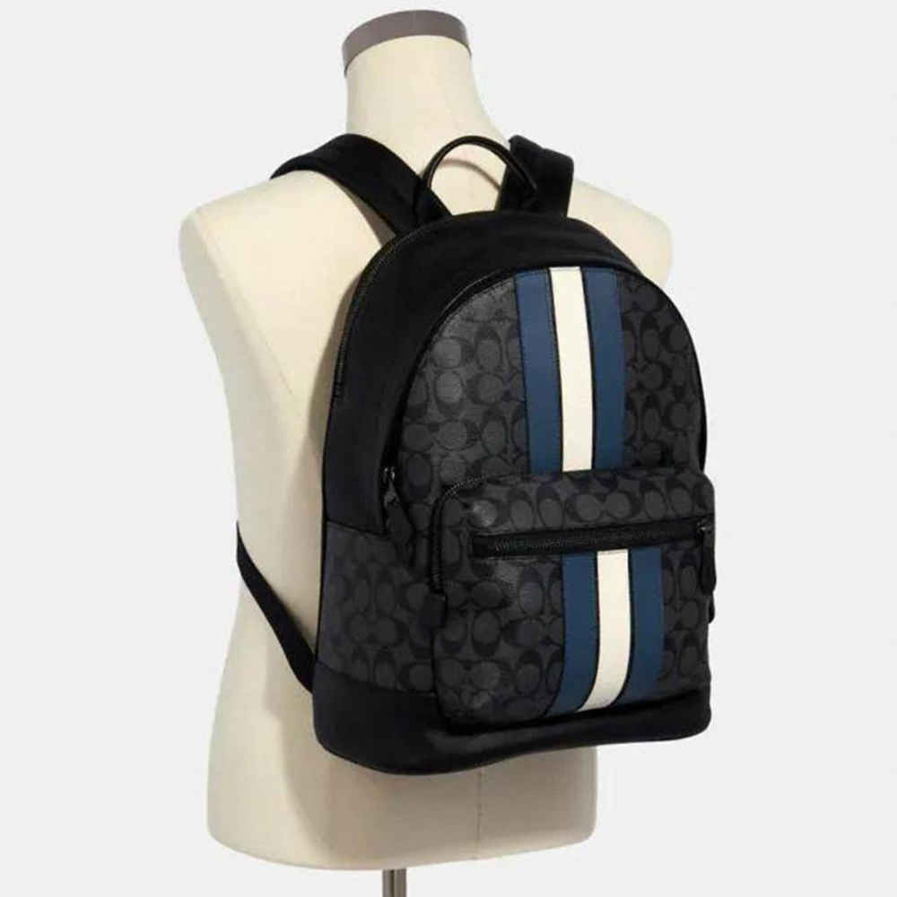 Coach West Houston Backpack in Signature Block-1