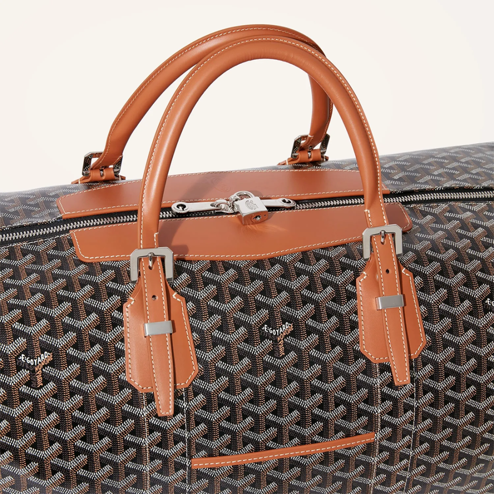 Goyard Bowling 55 Brown Duffle Bag-thumb-2