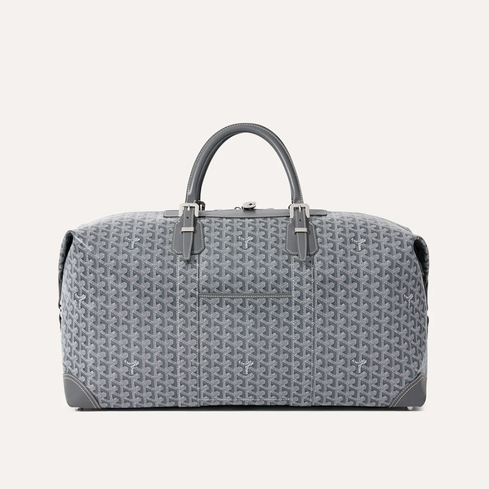 Goyard Bowling 55 Grey Duffle Bag-thumb-0