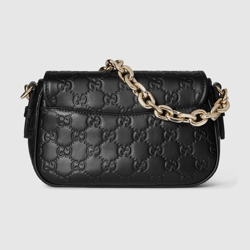 Gucci Emblem Black Sling Bag-1