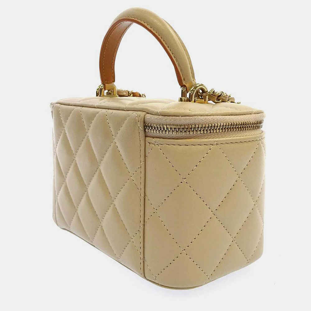 Chanel Vanity Beige Sling Bag-1