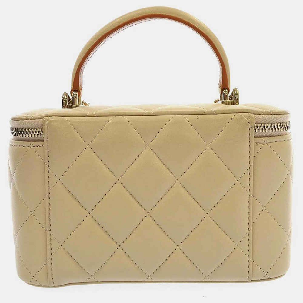 Chanel Vanity Beige Sling Bag-2