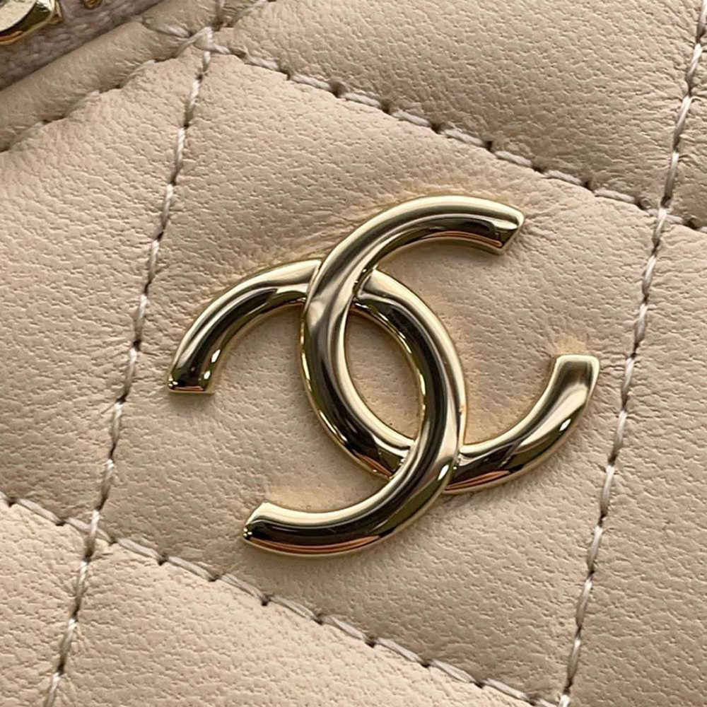 Chanel Vanity Beige Sling Bag-4