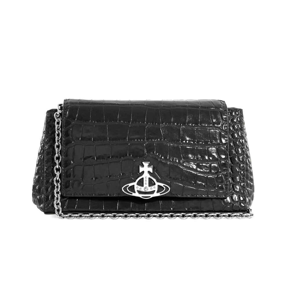 Vivienne Westwood Hazel Black Shoulder Bag-2