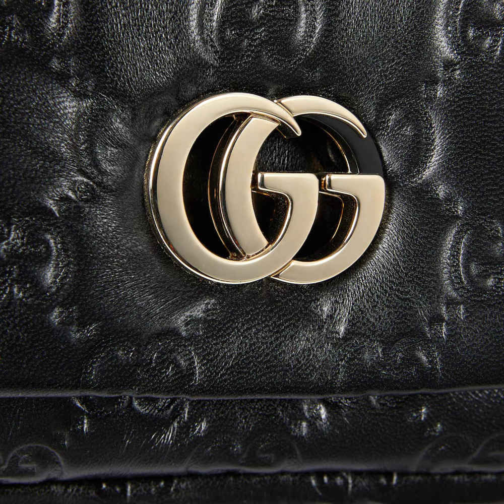 Gucci GG Milano Top Handle Black Shoulder Bag-6