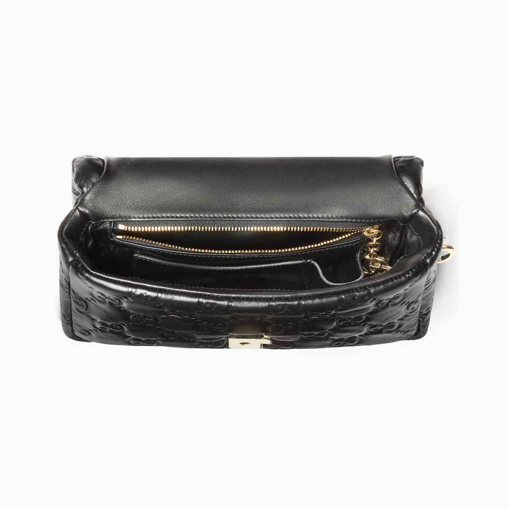 Gucci GG Milano Top Handle Black Shoulder Bag-4