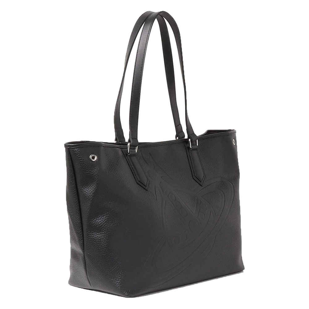 Vivienne Westwood Hamilton Black Tote Bag-1