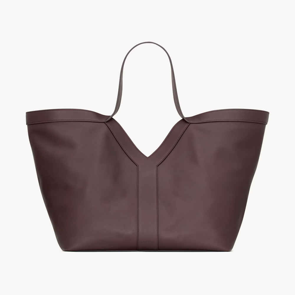 YSL Y Large Wine Tote Bag-thumb-0