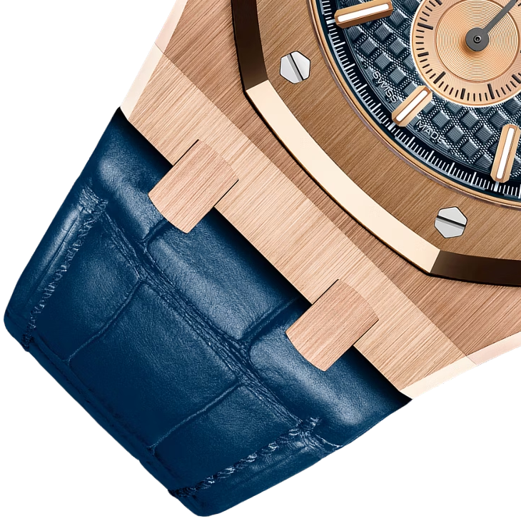 Audemars Piguet Royal Oak Selfwinding Chronograph Rose Gold Blue Index 41mm Blue Leather 26331OR.OO.D315CR.01-4