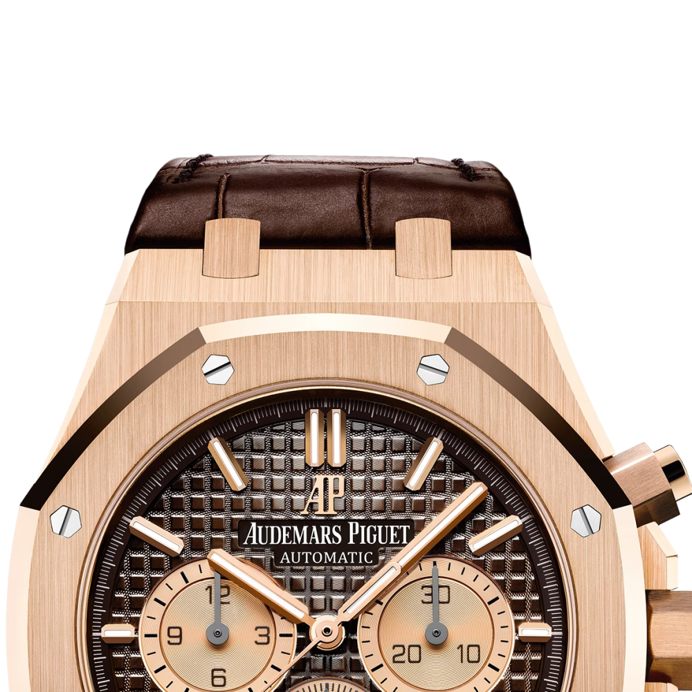 Audemars Piguet Royal Oak Selfwinding Chronograph 41MM Brown 18K Rose Gold Men's Watch 26331OR.OO.D821CR.01-5