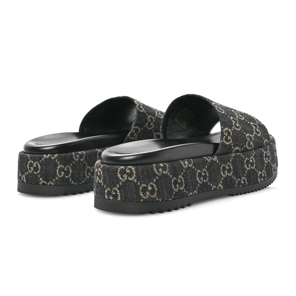 Gucci Black Premium Quality Women's Flat Sandals-2