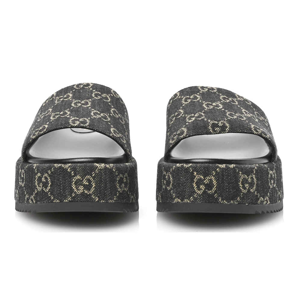 Gucci Black Premium Quality Women's Flat Sandals-3