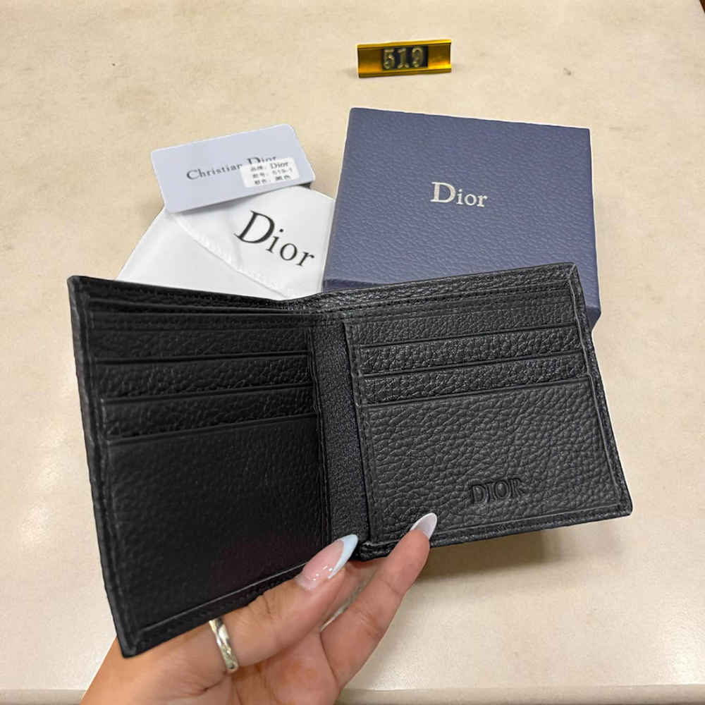 Dior Black Premium Compact Wallet-2