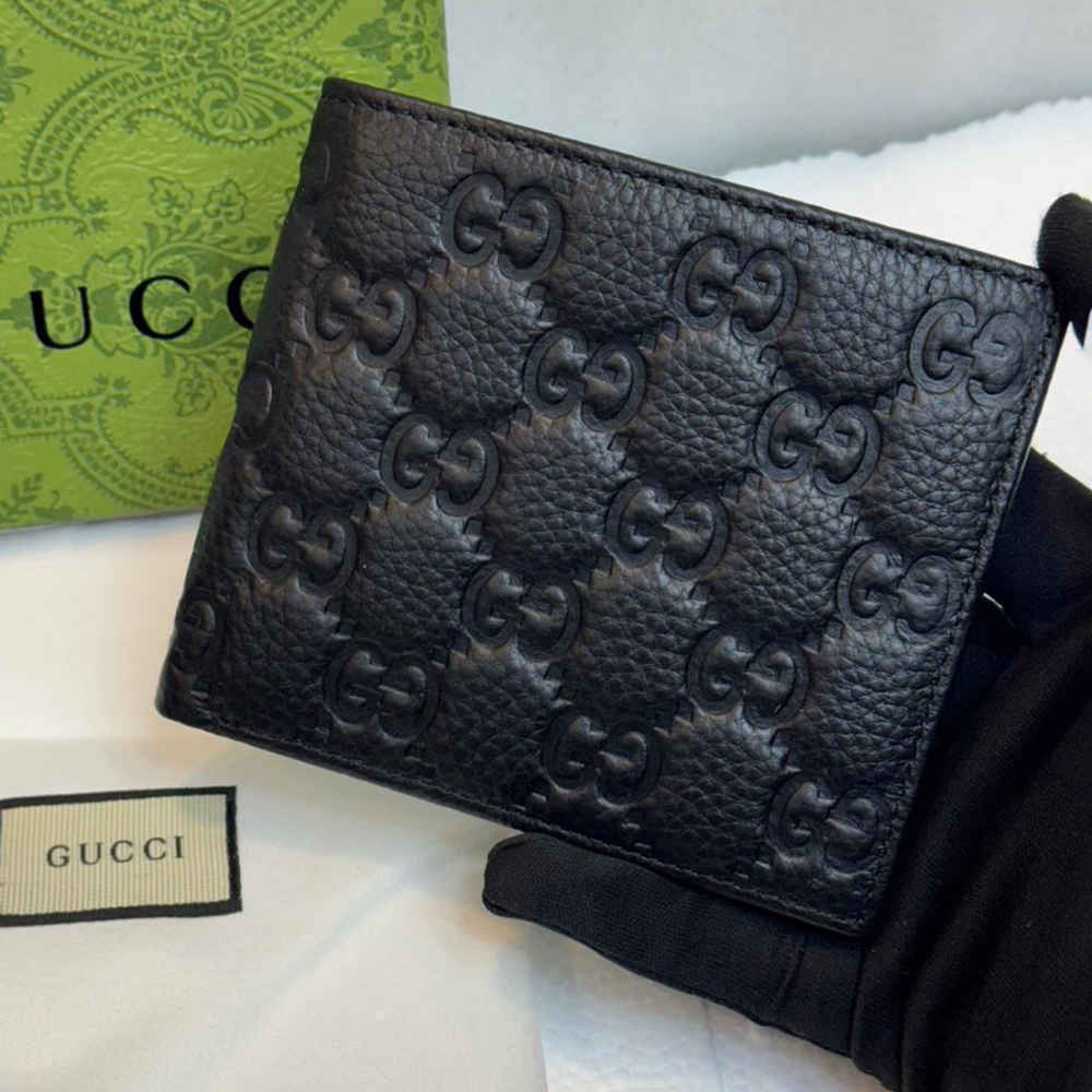 Gucci Black Premium Compact Wallet-thumb-0