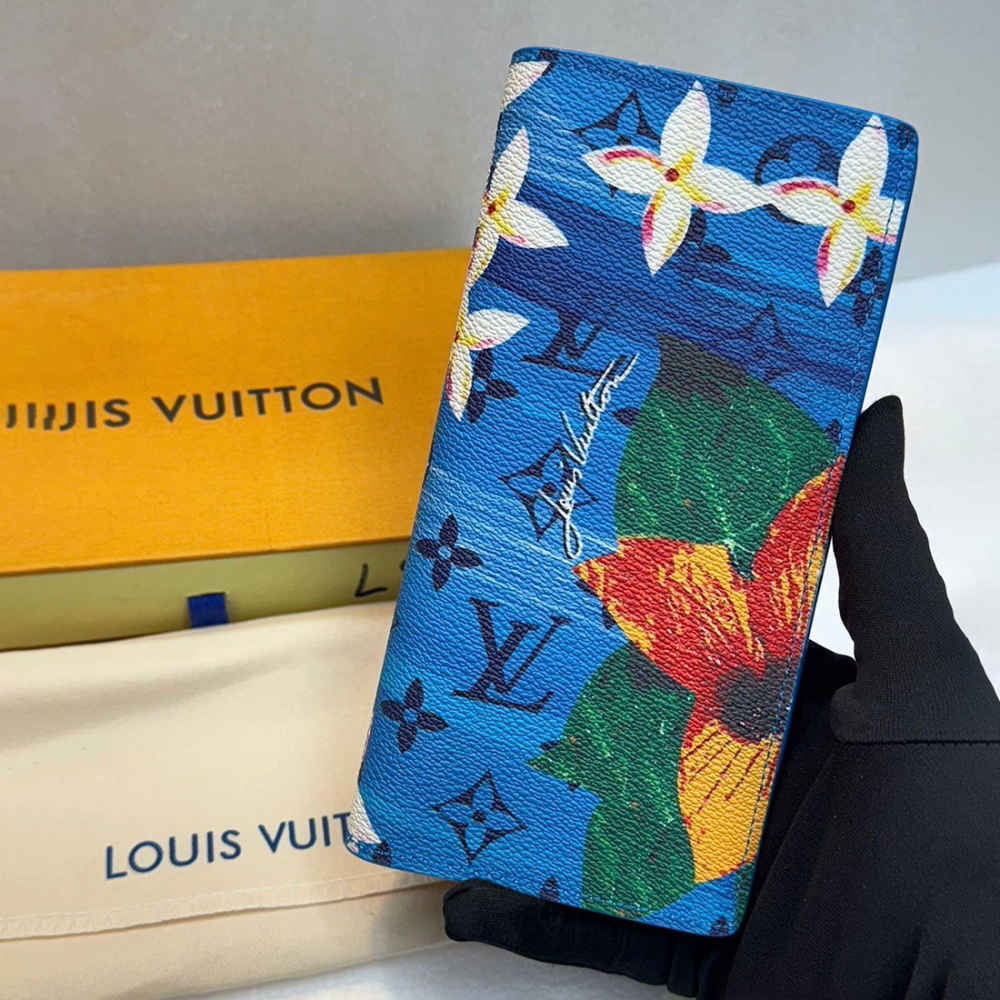 Louis Vuitton Blue Premium Long Wallet-thumb-0