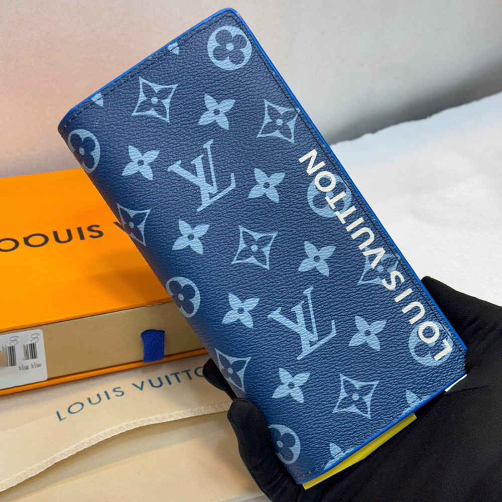Louis Vuitton Blue Premium Long Wallet-thumb-0