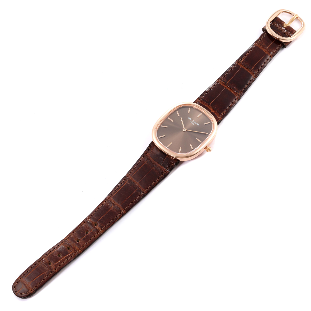 Patek Philippe Golden Ellipse With Brown Gold Dial 3738/100r-4