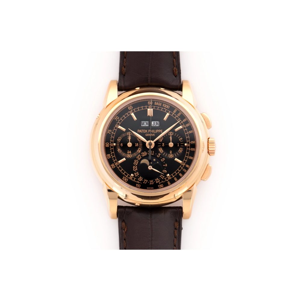 Patek Philippe Rose Gold Perpetual Calendar Chronograph Watch 5970-thumb-0