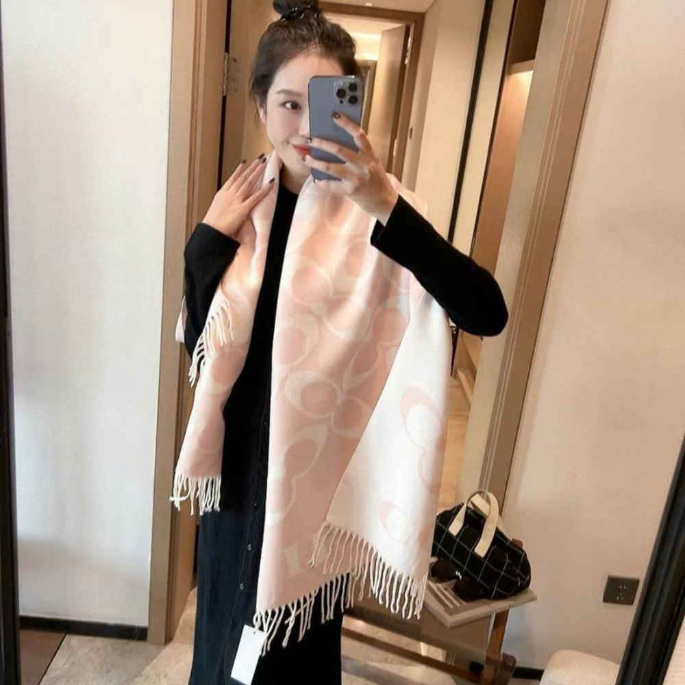 Coach Signature Cream C Border Stole-1