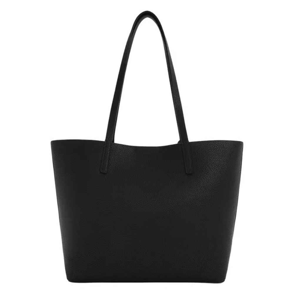 Charles & Keith Beryl Small Black Tote Bag-2