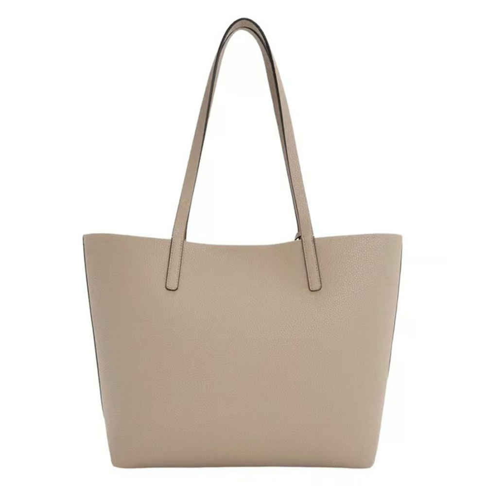 Charles & Keith Beryl Small Beige Tote Bag-2