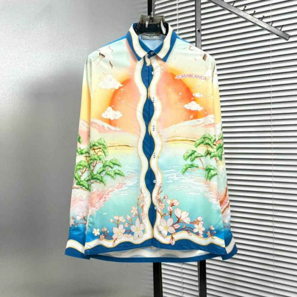 Casablanca Tennis Club Silk Shirt-2