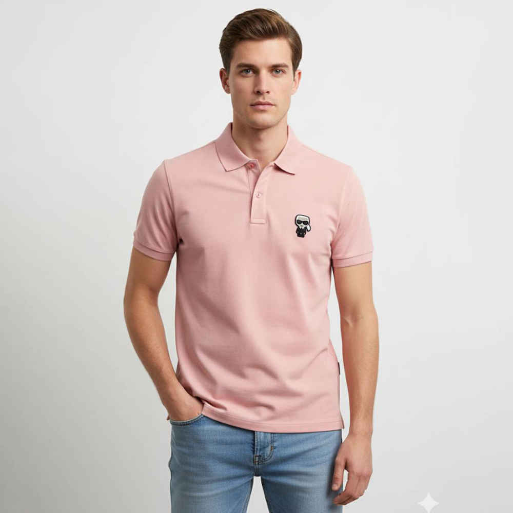 Karl Lagerfeld Pink Premium Quality T-shirt-2