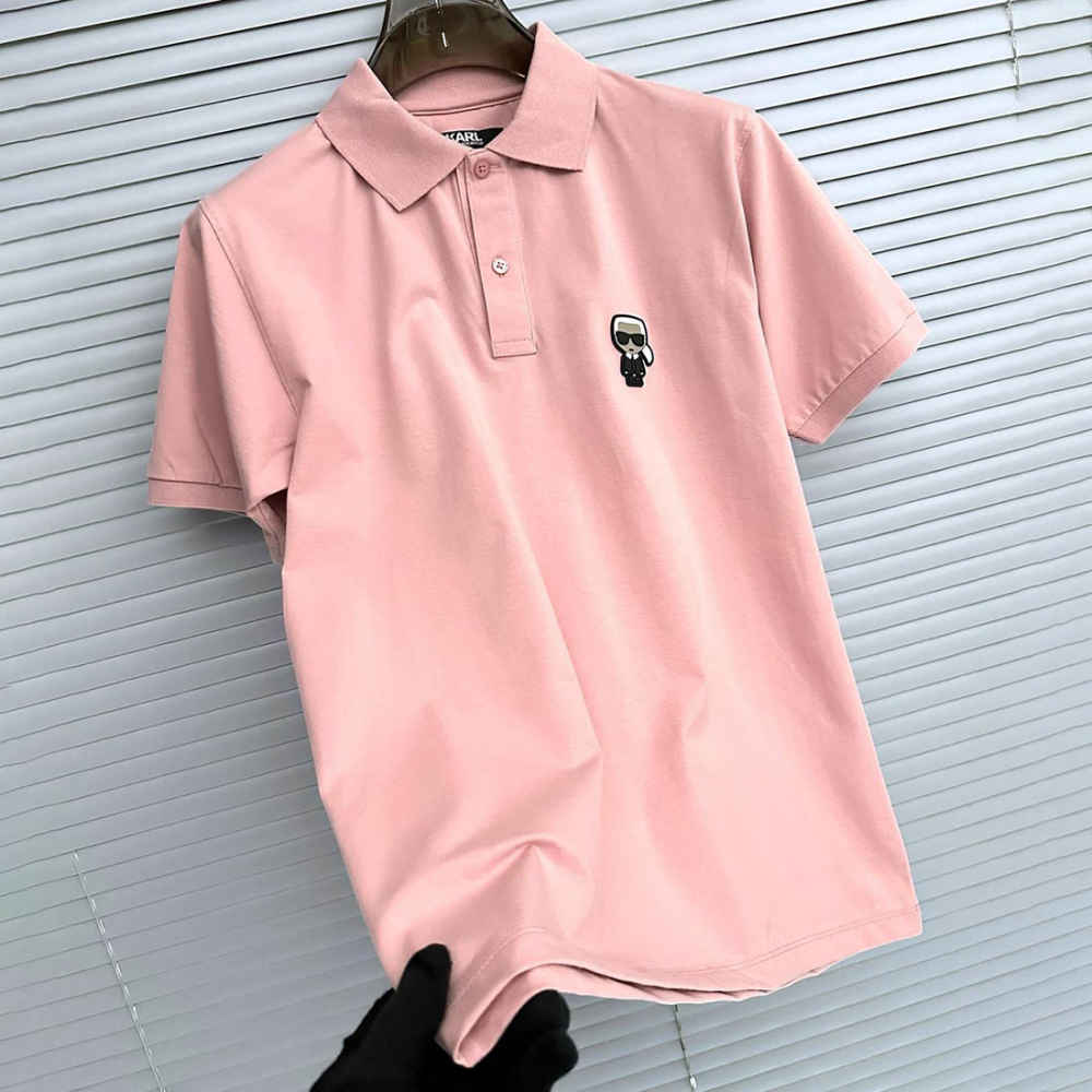 Karl Lagerfeld Pink Premium Quality T-shirt-4