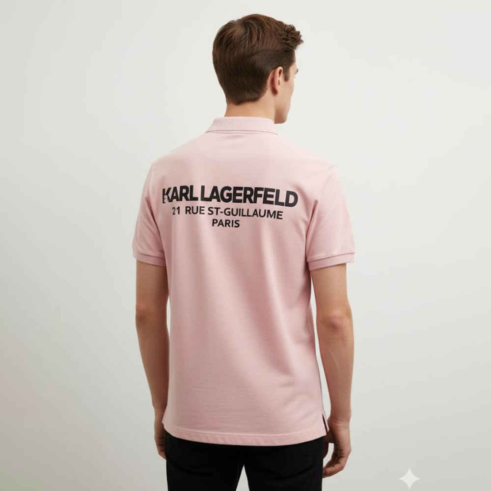 Karl Lagerfeld Pink Premium Quality T-shirt-1