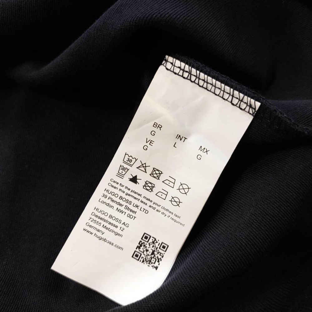 Boss Embroidery Blue Cotton Sweatshirt-4