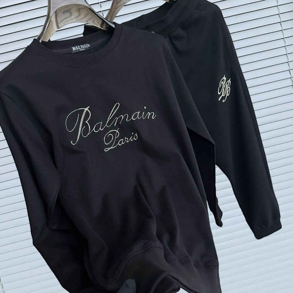 Balmain Paris Black Premium Quality Tracksuit-3