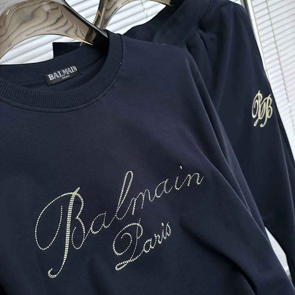 Balmain Paris Blue Premium Quality Tracksuit-4