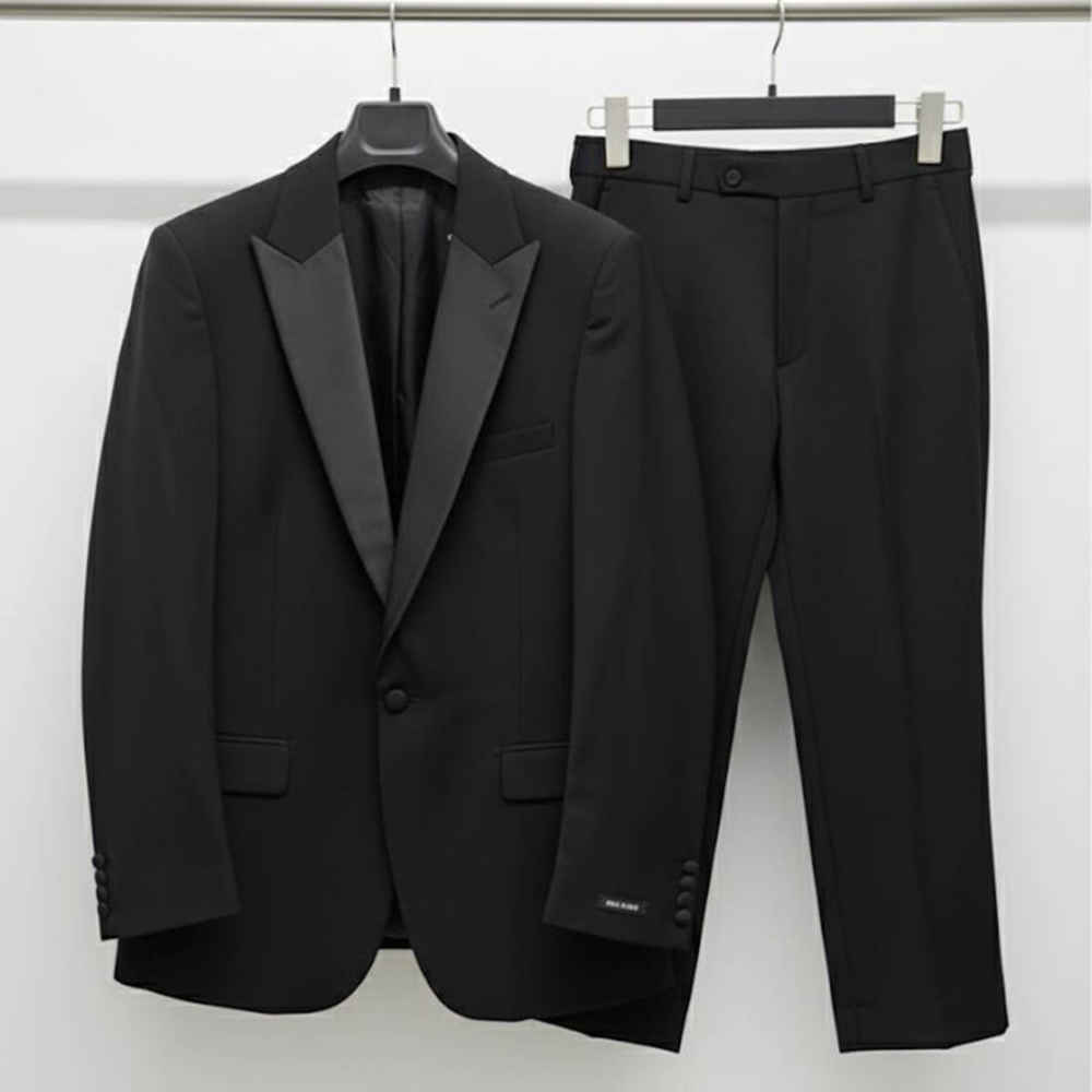 Balmain Paris Black Premium Tuxedo Suit-4