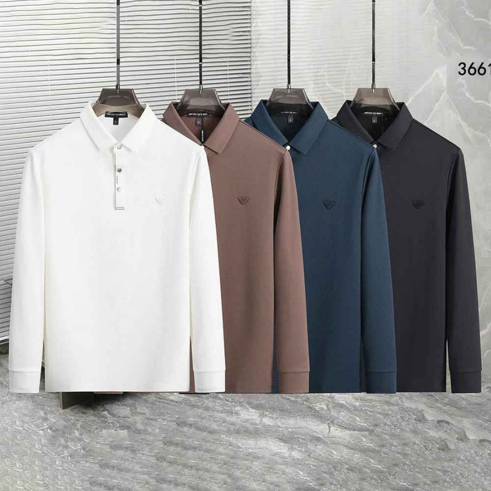 Emporio Armani Brown Cotton T-Shirt-1