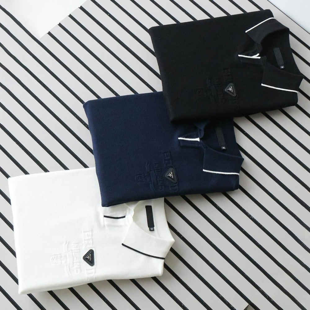 Prada Blue Knitted Long-Sleeve Pullover-thumb-3