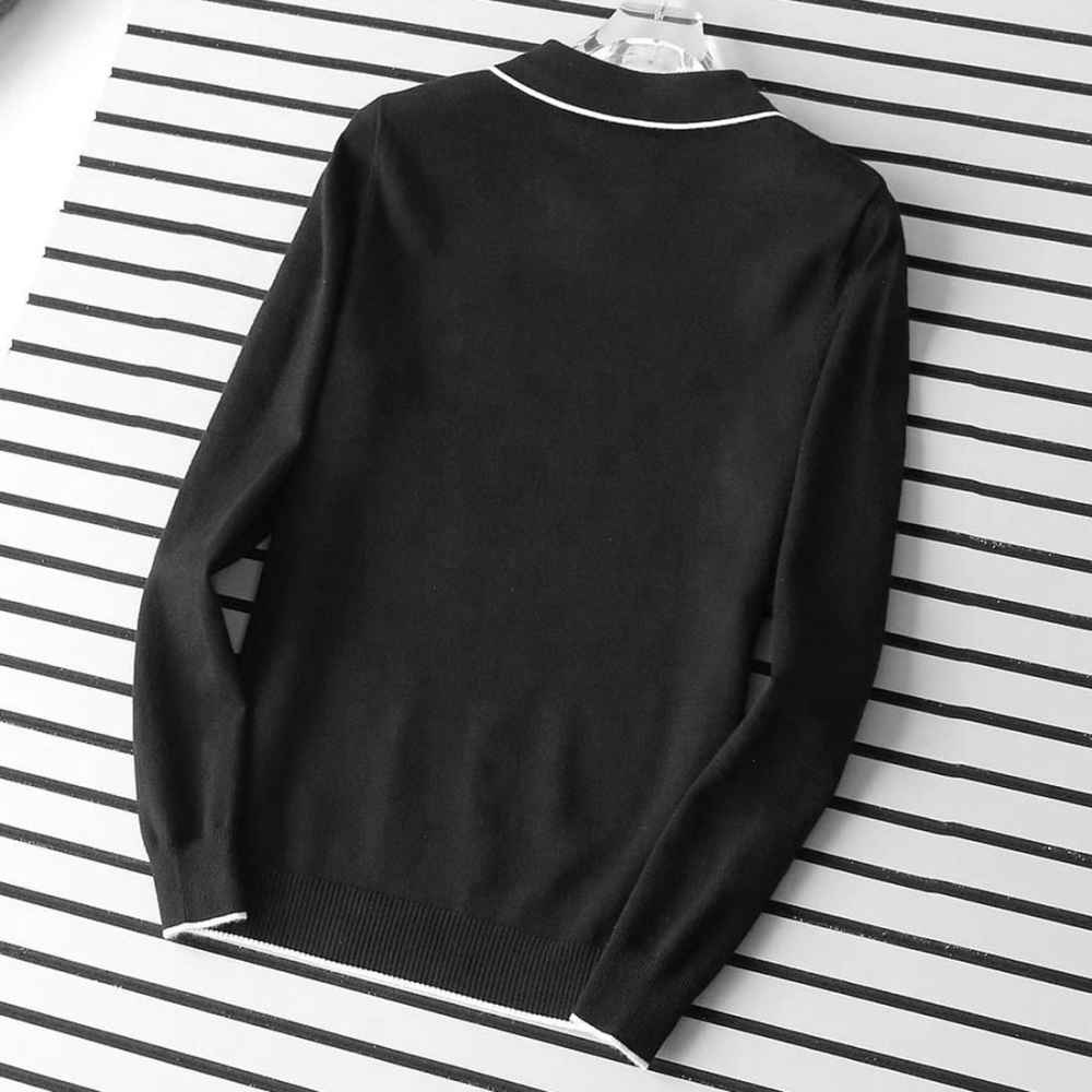 Prada Black Knitted Long-Sleeve Pullover-thumb-1