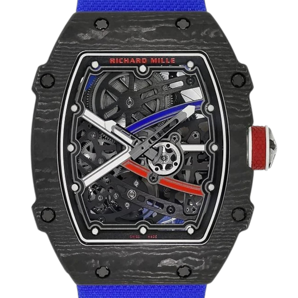 Richard Mille RM 67 RM67-02 Black Dial and Blue Strap Mens Watch-1
